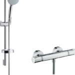 Croma 100 Aplike duş sistemi Vario, Ecostat Comfort termostat ve 65 cm duş barı ile