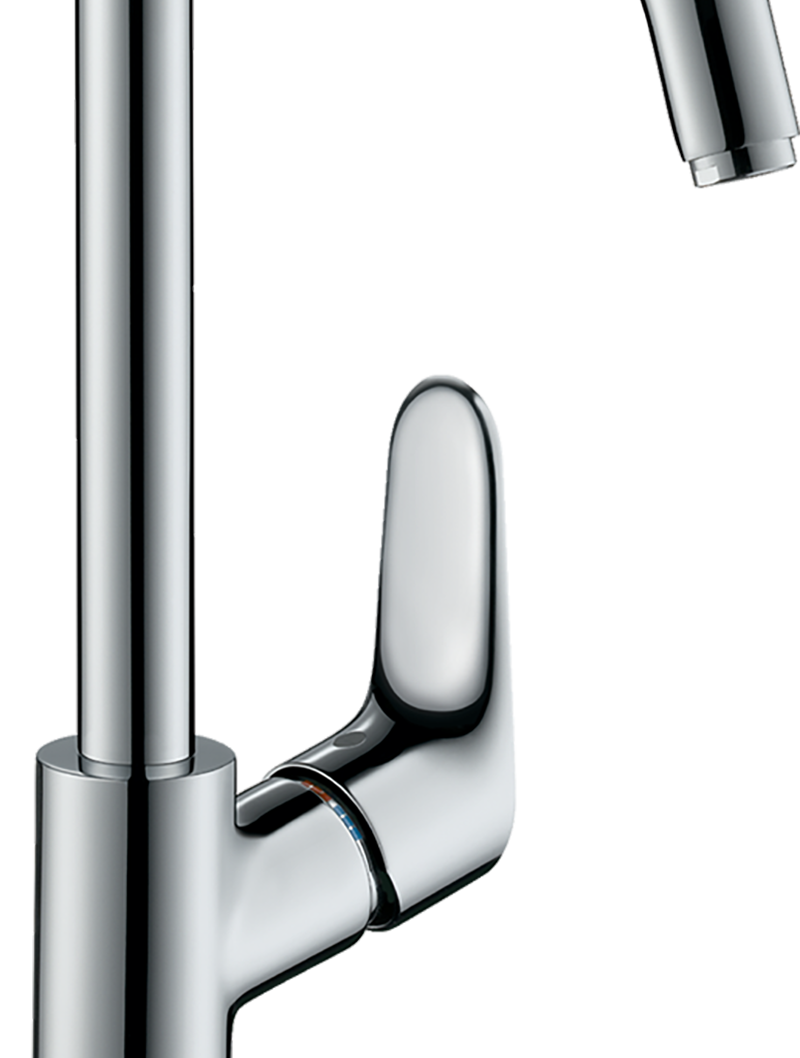 154__hpa00741_tif.png Focus Tek kollu Lavabo bataryası 240 kumandasız, döner gaga ile - Görsel 1