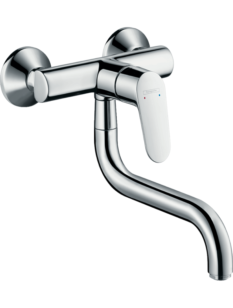 Focus M41 Tek kollu eviye bataryası duvardan kısa gaga, 1jet