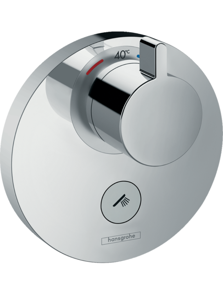 ShowerSelect S Termostat yüksek debi ankastre montaj, 1 çıkış ve ilave çıkış için