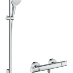 Croma Select S Aplike duş sistemi Vario, Ecostat Comfort termostat ve 90 cm duş barı ile