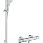 Croma Select E Aplike duş sistemi Vario, Ecostat Comfort termostat ve 90 cm duş barı ile