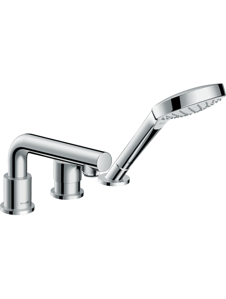 Talis S 3-Delikli küvet kenarı tek kollu banyo bataryası