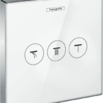 ShowerSelect Glass Valf ankastre montaj, 3 çıkış için