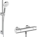 Crometta Aplike duş sistemi Vario, Ecostat 1001 CL termostat ve 65 cm duş barı ile