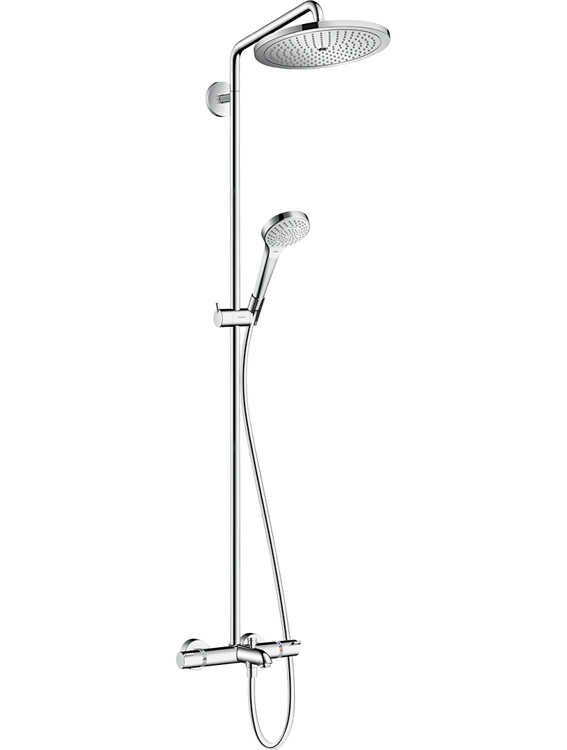 154__hpa01843_tif.png Croma Select S Duş kolonu 280 1 jet, banyo termostatı ile - Görsel 1