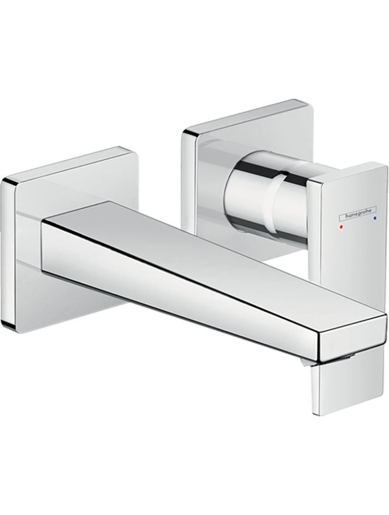 Metropol Tek kollu Lavabo bataryası çubuk volan, ankastre duvara monte, 16.5 cm gaga ile