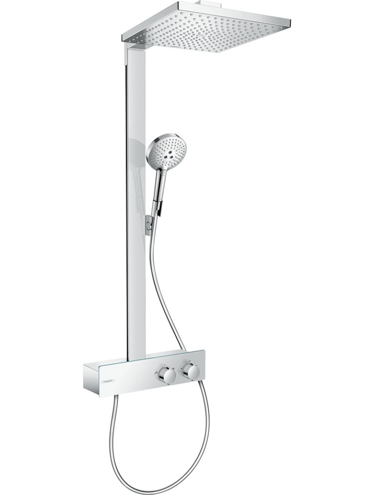 Raindance E Duş kolonu 300 1 jet, EcoSmart ShowerTablet 350 ile