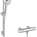 Croma Select S Aplike duş sistemi Vario, Ecostat 1001 CL termostat ve 72 cm duş barı ile
