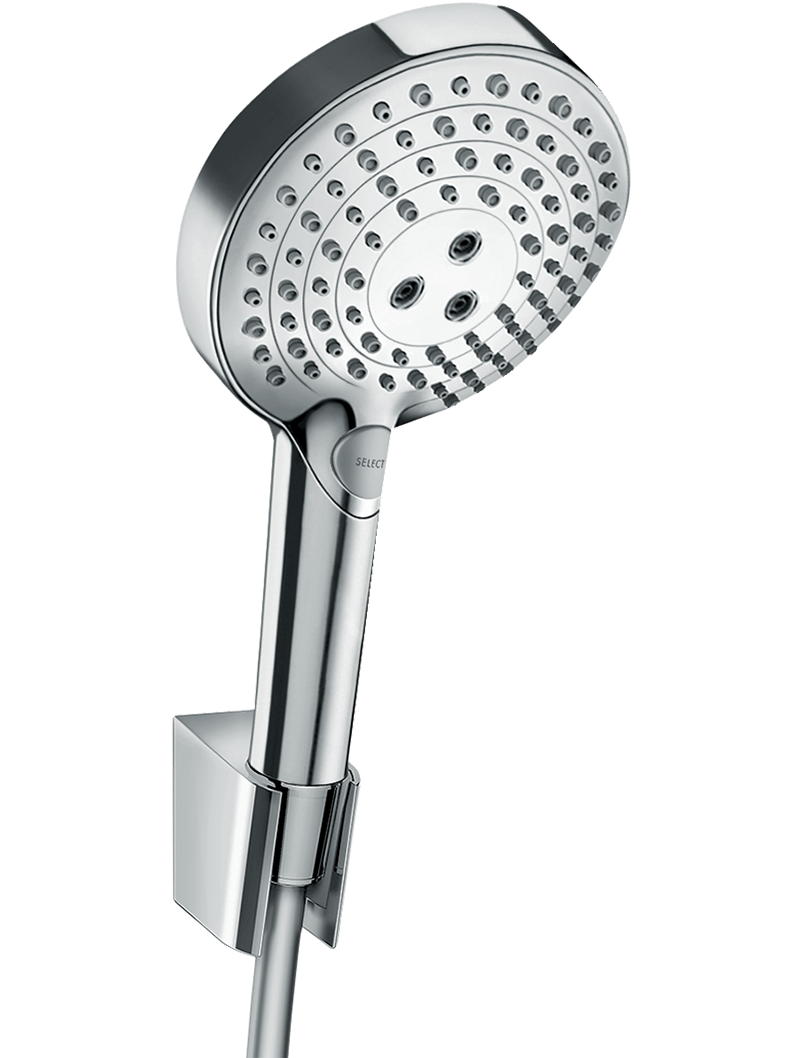 154__hpr01490_tif.png Raindance Select S Duş askı seti 120 3 jet, PowderRain, 160 cm duş hortumu ile - Görsel 1