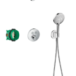 Raindance S Duş sistemi 240 1jet PowderRain, ShowerSelect S ile