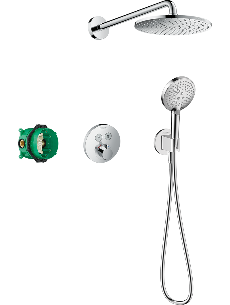 154__hpr03187_tif.png Raindance S Duş sistemi 240 1jet PowderRain, ShowerSelect S ile - Görsel 1