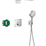 Raindance E Duş sistemi 300 1jet ShowerSelect square ile