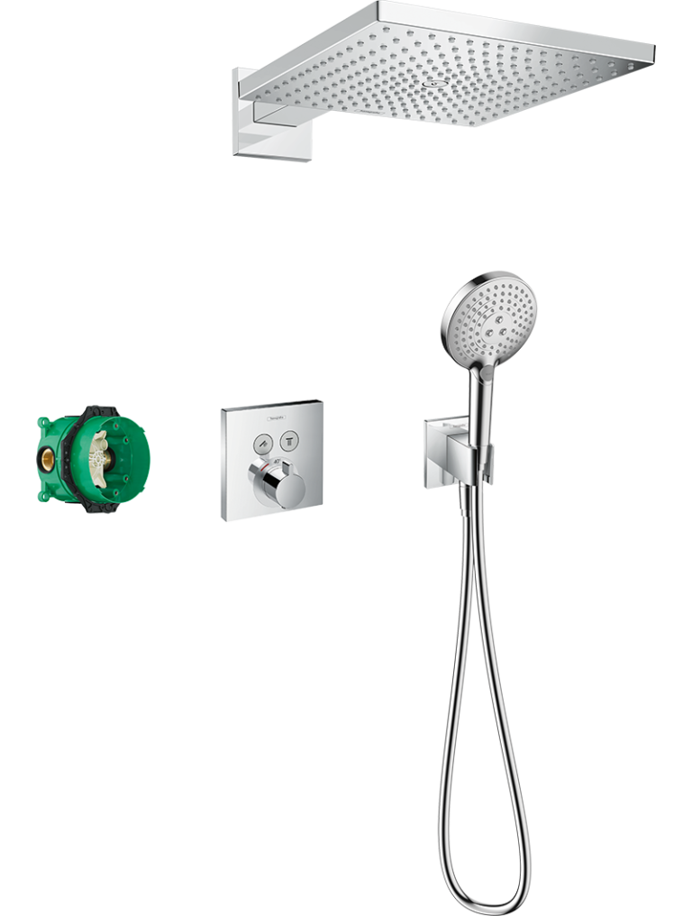 Raindance E Duş sistemi 300 1jet ShowerSelect square ile