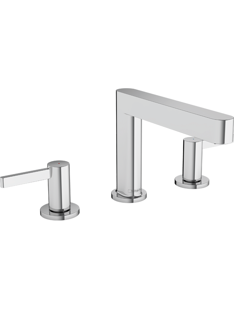 Finoris 3-Delikli lavabo bataryası 110, bas-aç gider seti ile