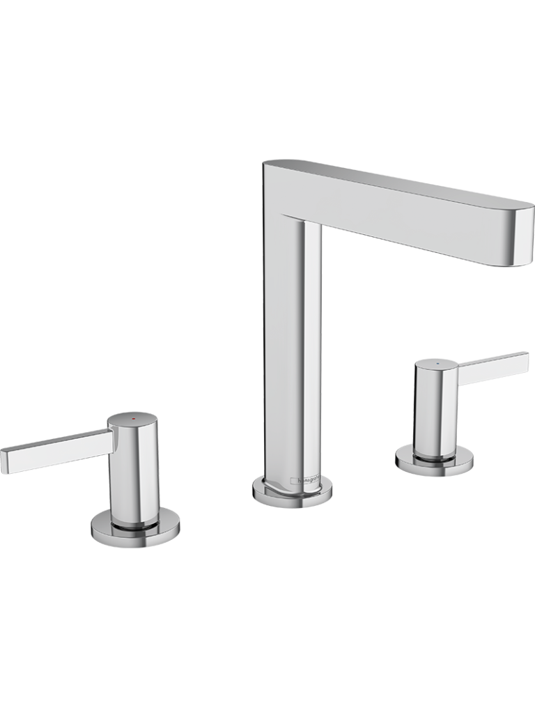 Finoris 3-Delikli lavabo bataryası 160, bas-aç gider seti ile