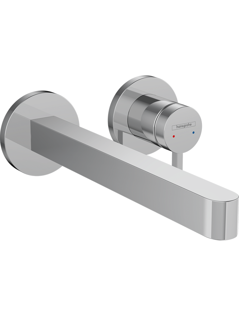 Finoris Tek kollu Lavabo bataryası ankastre duvara monte 22,8 cm gaga ile