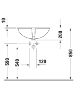 Universal Tezgah altı lavabo Santosa #046651 - Görsel 3