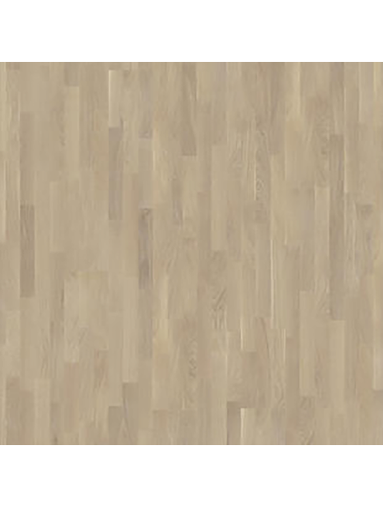 OAK SATIN SOFT WHITE (3-strip) Prestige Lamine Parke
