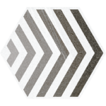 Hexágono Lacroix Gris 23x26,6 G.161 porcelain