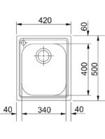 AMX 610 3 1/2" WWK ND Sink - Görsel 2