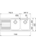 LLL 621 3 1/2" WWK LHD FRL TH WOF BOX - Görsel 2
