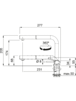 Tap Active Luna nozzle up&down HP CHR - Görsel 2