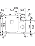 AMX 160 3 1/2" WWK ND Satin bowls - Görsel 2