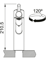 Tap Orbit Nozzle Top HP CHR - Görsel 2
