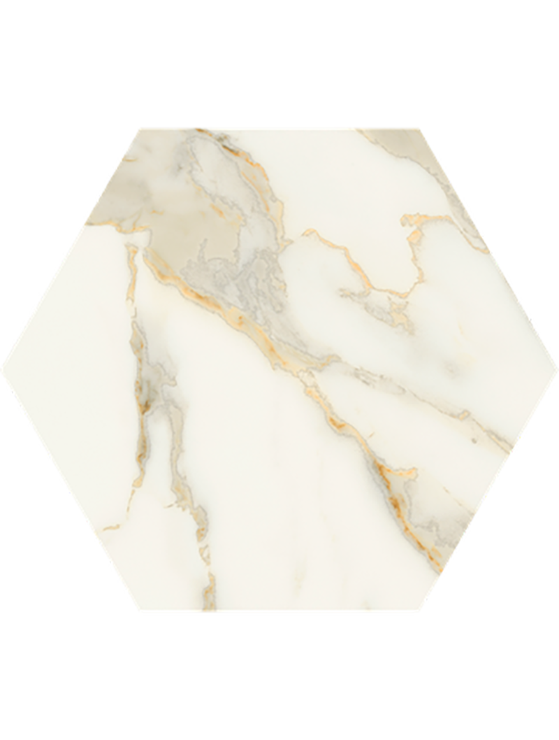 Scultorea / Calacatta oro fino 25x21,6 cm - Görsel 1