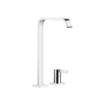 IMO Two-hole basin mixer with high spout without pop-up waste - Chrome