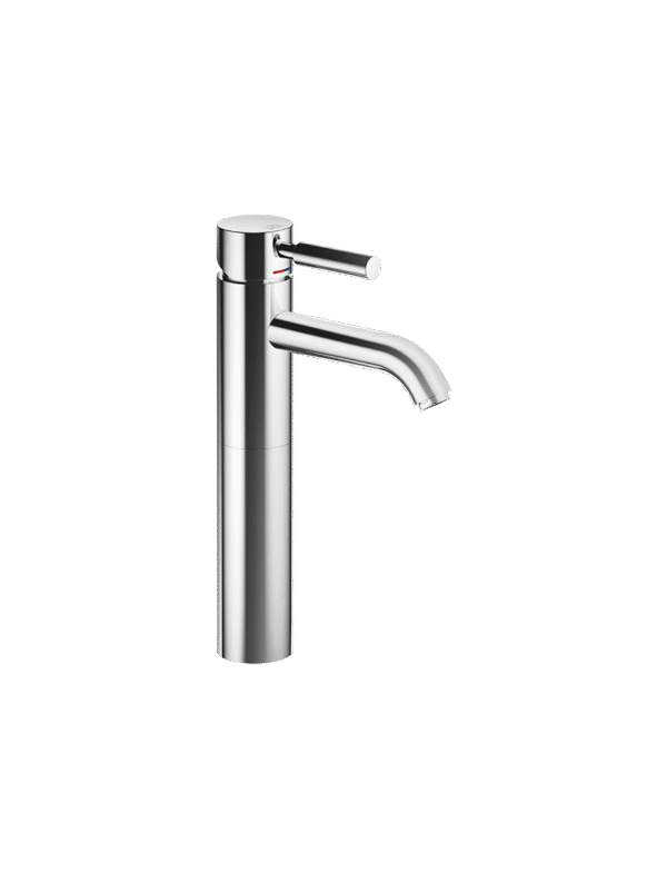 EDITION PRO Single-lever basin mixer with raised base without pop-up waste - Chrome