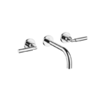 TARA Wall-mounted basin mixer without pop-up waste - Chrome