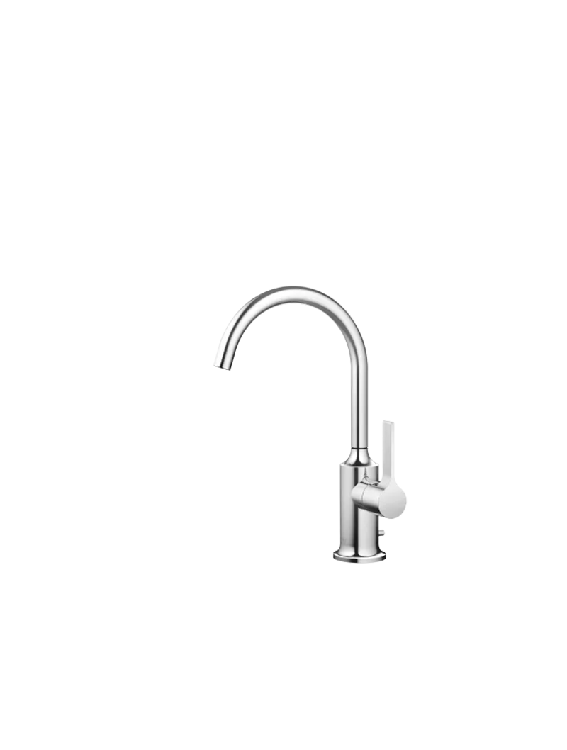 844b8z9A VAIA Single-lever basin mixer with pop-up waste - Chrome - Görsel 1