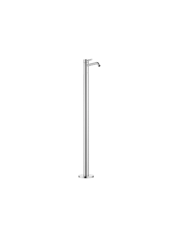 META Single-lever basin mixer with stand pipe without pop-up waste - Chrome