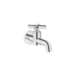 TARA Wall-mounted valve cold water without pop-up waste - Chrome
