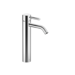 META Single-lever basin mixer with raised base without pop-up waste - Chrome