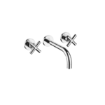 TARA Wall-mounted basin mixer without pop-up waste - Chrome