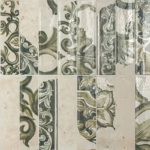 MINIATURE FREGIO VERDE MAIOLICA 6x24