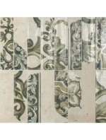 MINIATURE FREGIO VERDE MAIOLICA 6x24