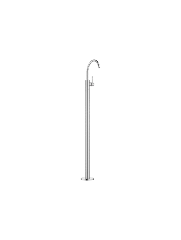 META Single-lever basin mixer with stand pipe without pop-up waste - Chrome