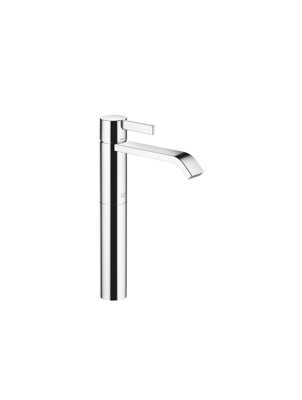 IMO Single-lever basin mixer with raised base without pop-up waste - Chrome