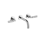 TARA Wall-mounted basin mixer without pop-up waste - Chrome
