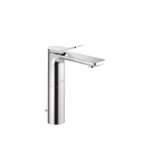 LISSÉ Single-lever basin mixer with raised base with pop-up waste - Chrome
