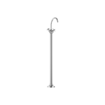 VAIA Single-hole basin mixer with stand pipe without pop-up waste - Chrome