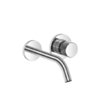 META META PURE Wall-mounted single-lever basin mixer without pop-up waste - Chrome