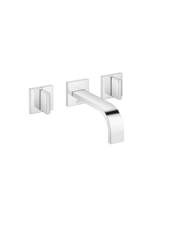 MEM Wall-mounted basin mixer without pop-up waste - Chrome