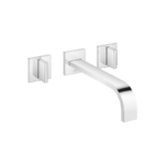 MEM Wall-mounted basin mixer without pop-up waste - Chrome