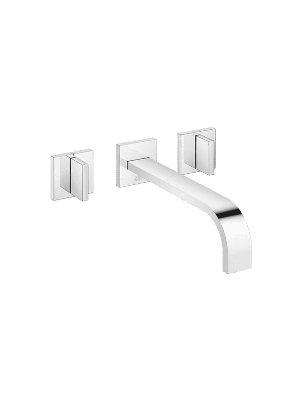 MEM Wall-mounted basin mixer without pop-up waste - Chrome