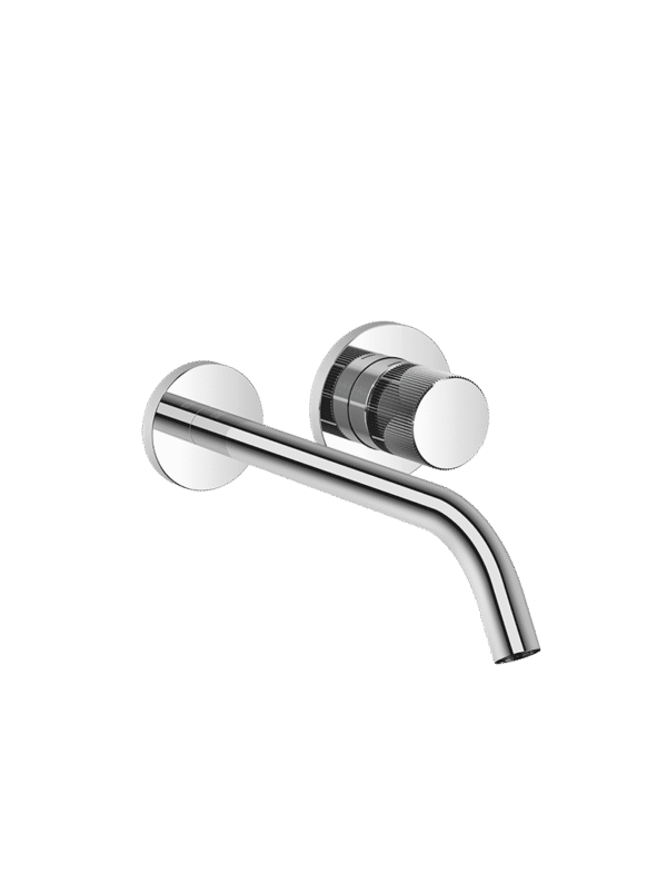 META META PURE Wall-mounted single-lever basin mixer without pop-up waste - Chrome